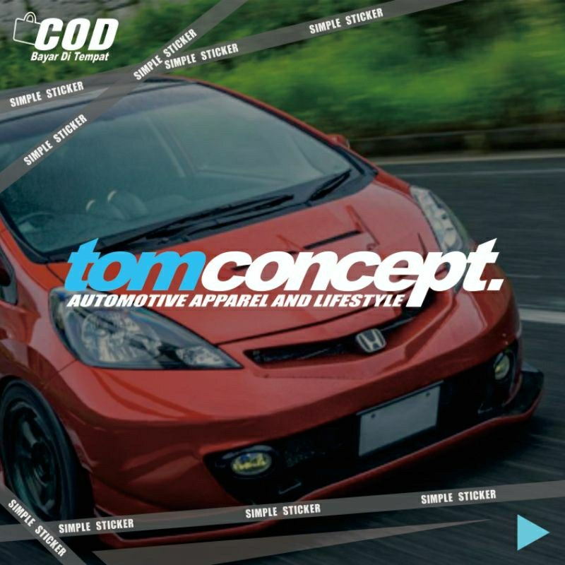 

sticker tom concept | stiker tomconcept | sticker cutting | reflective menyala