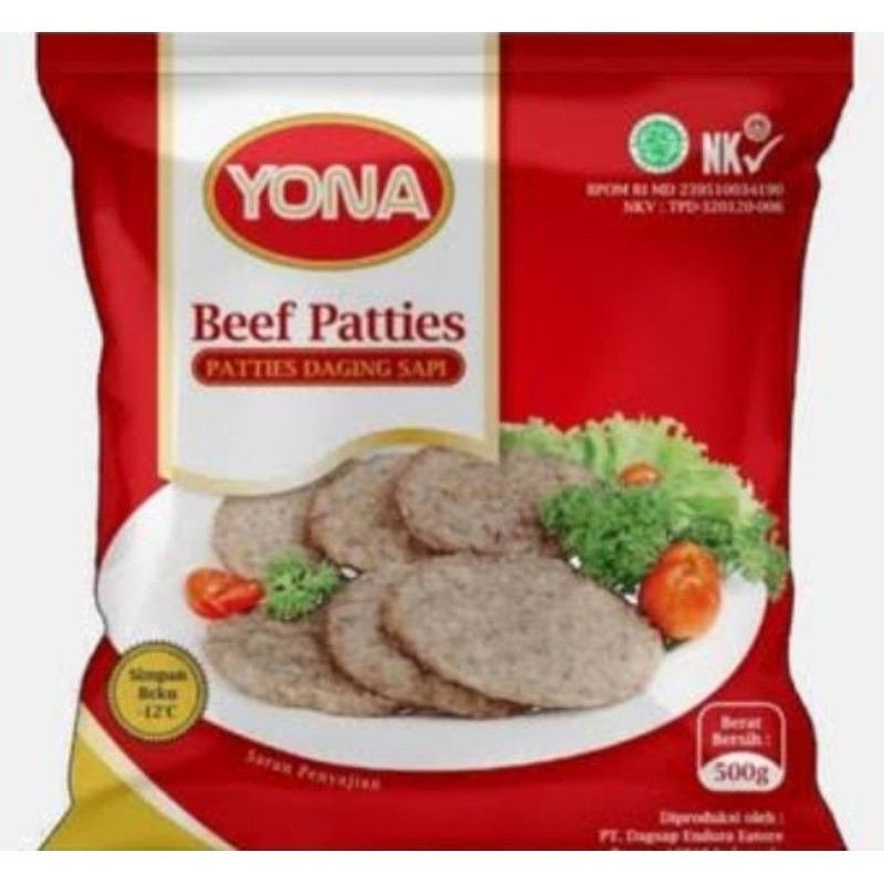 

YONA BEEF PATTIES 500GR