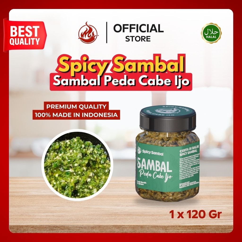 

Spicy Sambal - Sambal Peda Cabe Ijo - 120 Gr