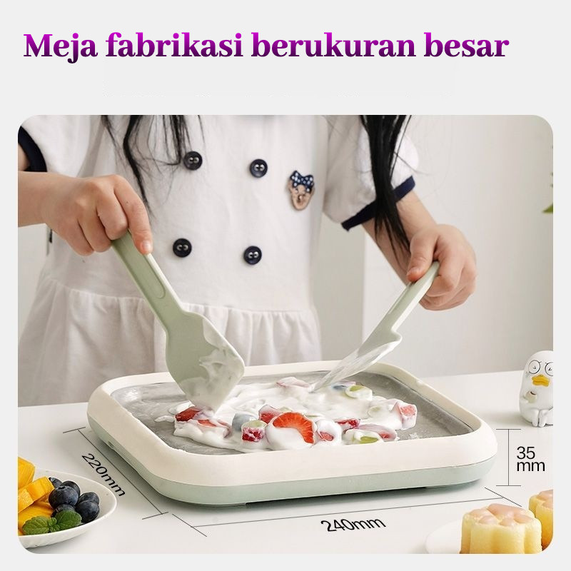 Mesin Es Krim Khusus /Mesin Yogurt Non-elektrik Kecil /Ice Cream Roll Maker / Alat Pembuat Ice Cream