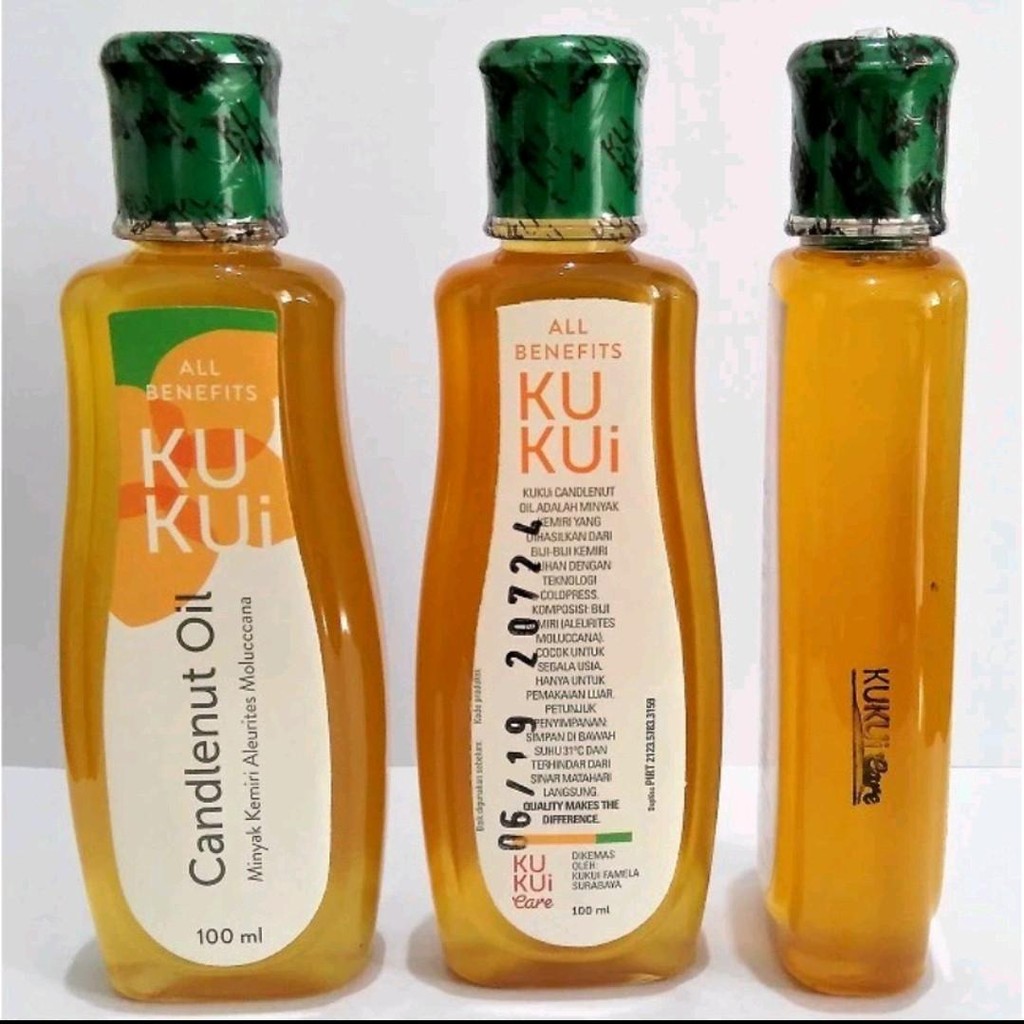 MINYAK KEMIRI KUKUI CANDLENUT OIL 100ML untuk merangsang pertumbuhan rambut & mencegah rambut rontok