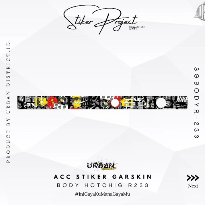 Stiker Garskin F.Body Protector R233 Part 1  Terbaru by Ultimate Customitation