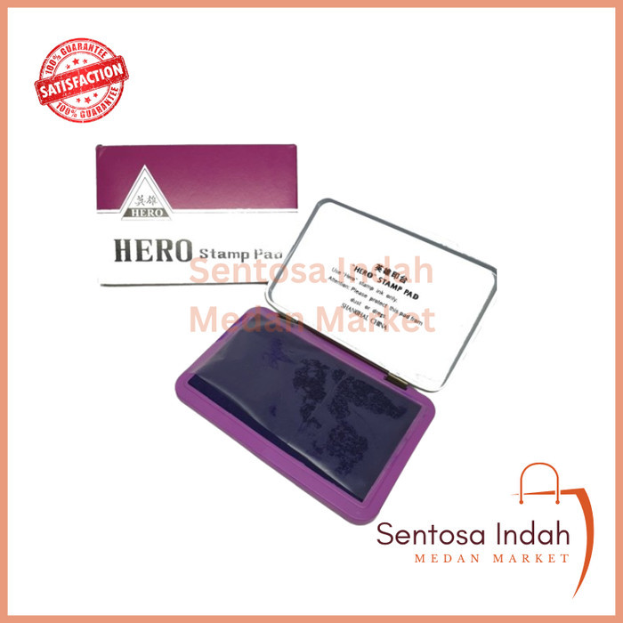 

Stamp Pad / Bantalan Stempel HERO kecil + Tinta Violet