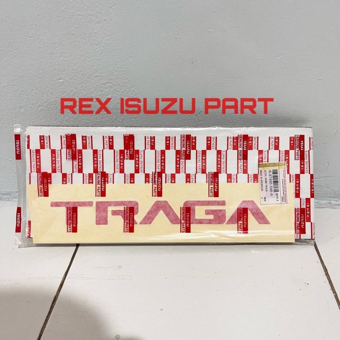 Decal sticker traga kedok tameng bagian depan ori isuzu