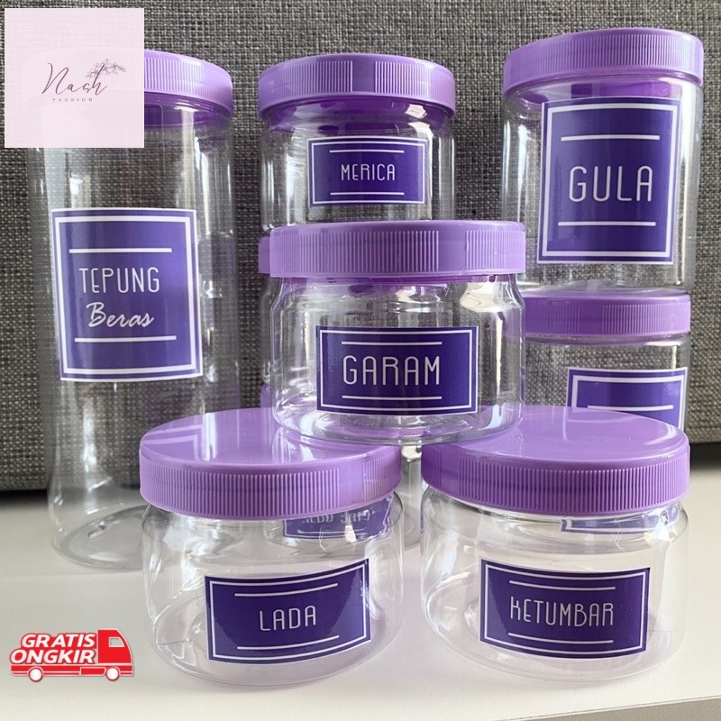 Toples Murah / NEW TOPLES BUMBU DAPUR BAHAN PLASTIK WARNA UNGU PASTEL