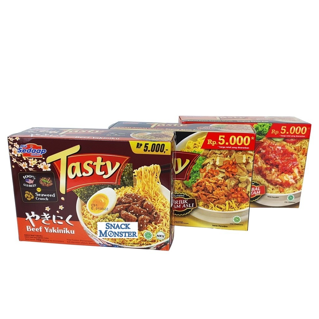 

Mie Sedaap Tasty Bakmi Dengan Daging Ayam Asli - Netto 129 gr