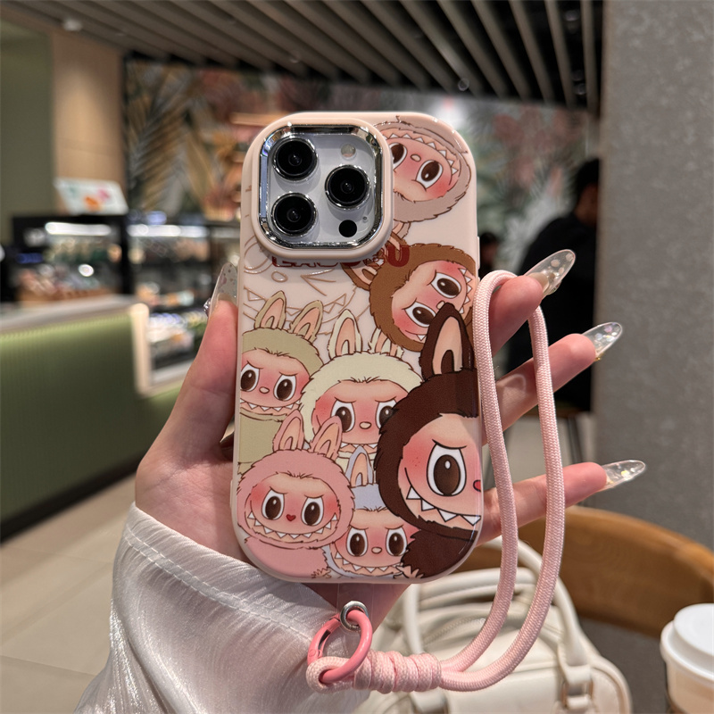 Casing Ponsel Lucu Kualitas Tinggi, Casing Ponsel Kartun Labubu, Cocok untuk Redmi 9C NFC 10 9A 11A 