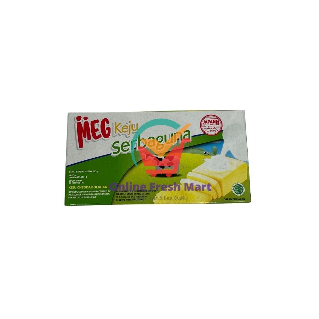 

MEG Keju Cheddar Cheese Serbaguna 165g - Online Fresh Mart Denpasar