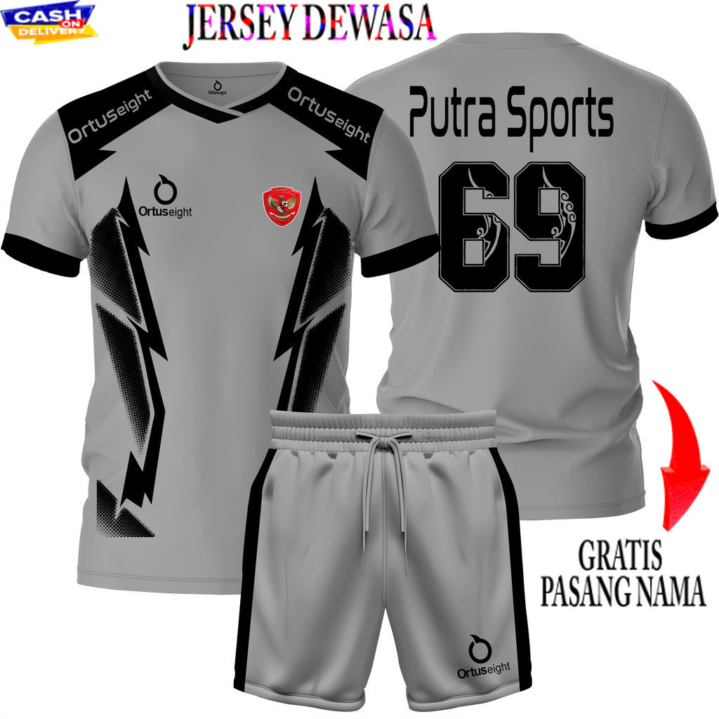 Custom Nama Baju Bola Jersey Sepak Bola Sablon Nama Dewasa Jersiye Futsal Keren 2023 Voli