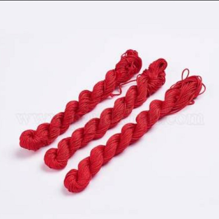 DIY Tali Nylon Cord Tali Gelang/Kalung Cina Makrame Beading 1mm