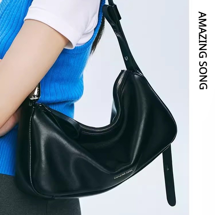 Amazing Song Mousse Bag 2023 New Design Commuter One Shoulder Soft Leather Crossbody Bag for Women