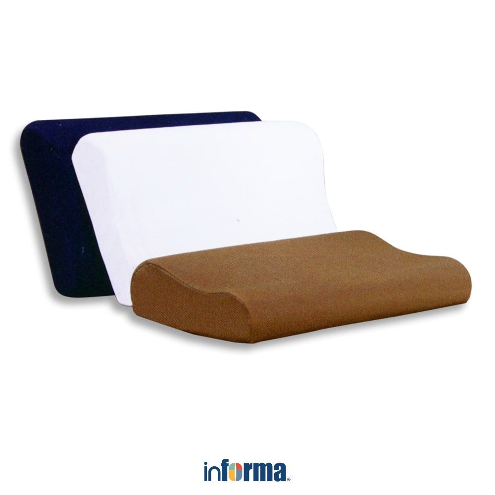 Informa Linotela Sarung Bantal Memory Foam Pillow Case Cotton Solid Pillow Cover Pelindung Bantal Ti