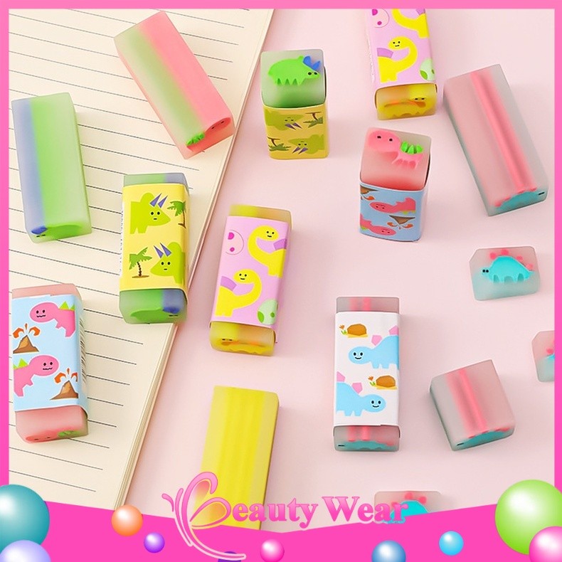 

Penghapus Pensil Motif Cartoon Little Dinosaur Eraser Learning