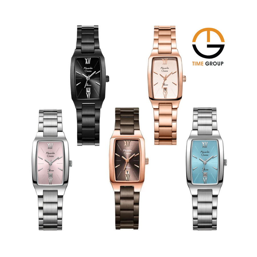 JAM TANGAN WANITA ALEXANDRE CHRISTIE AC 2455 AC2455 LD STAINLESS STEEL ORIGINAL