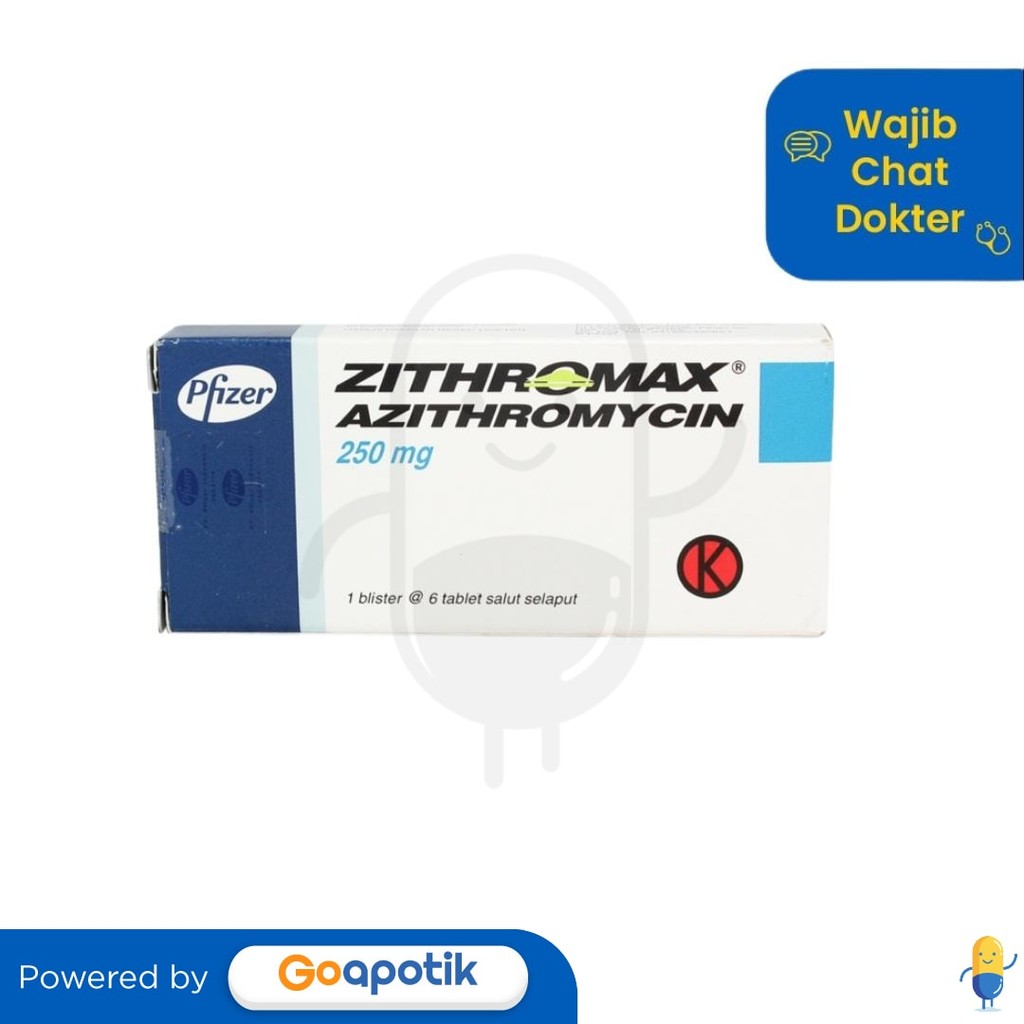 Zithromax 250 Mg Box 6 Tablet