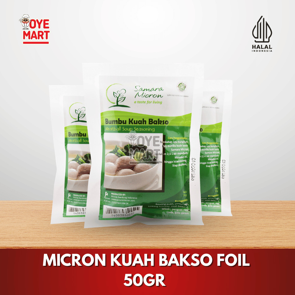 

MICRON KUAH BAKSO FOIL 50GR/BUMBU INSTAN