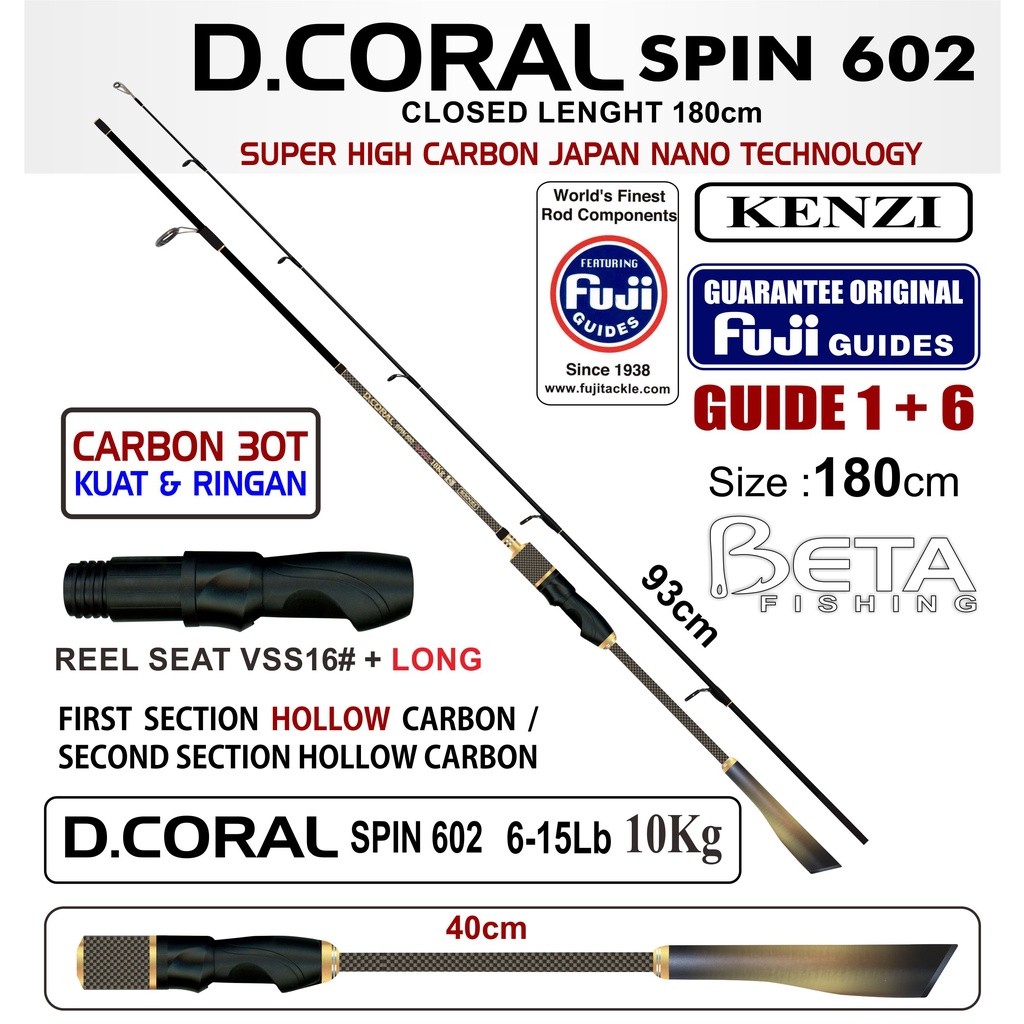 ALAT PANCING ROD JORAN KENZI D.CORAL 6-15 LB