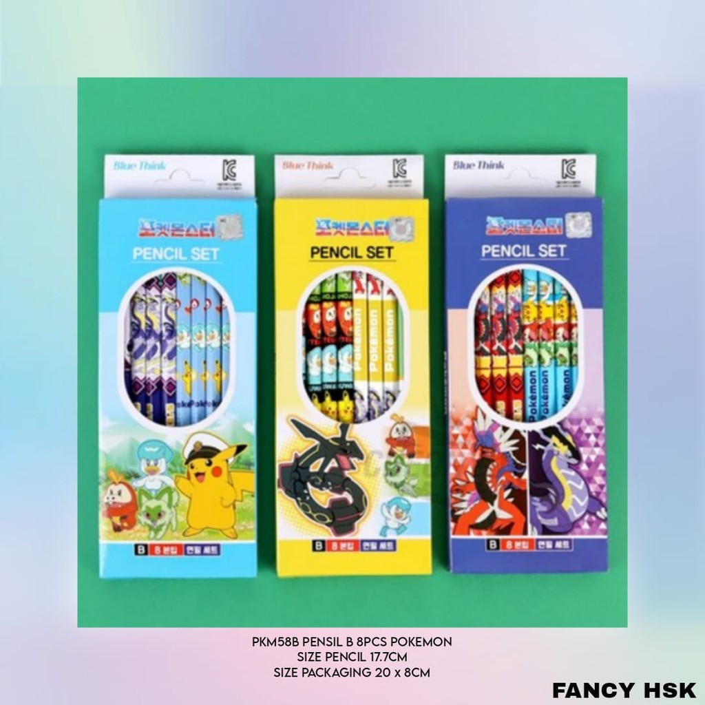 

KOREA PENCIL PENSIL B 8PCS POKEMON PKM58B