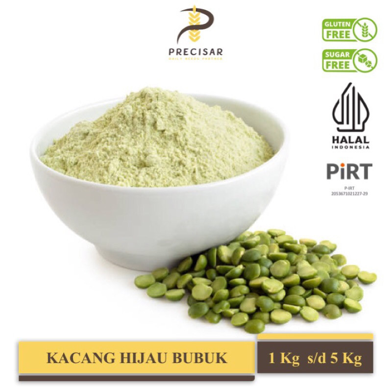 

Kacang Hijau Bubuk / Mung Bean Powder - Natural | Organic | Gluten Free | Sugar Free | NON-GMO