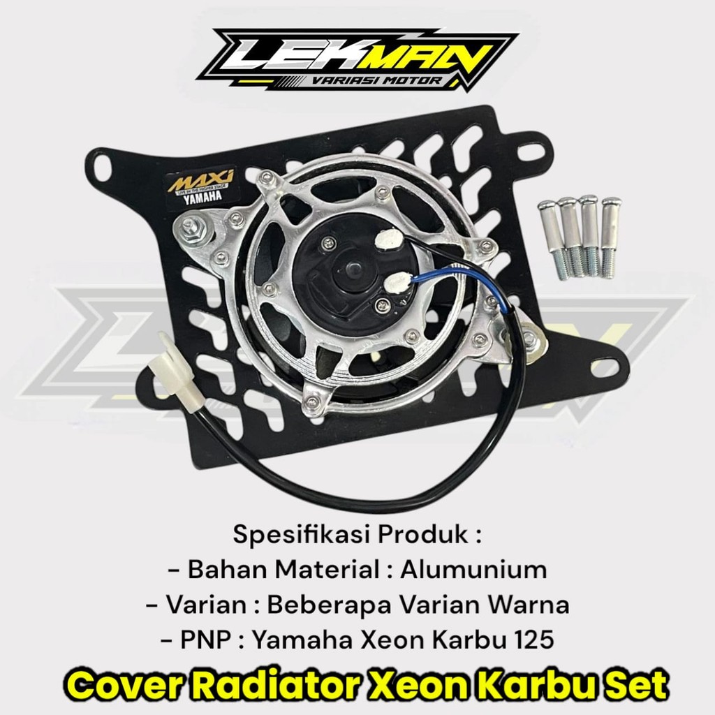 Cover Radiator Xeon Karbu Tutup Radiator Xeon Karbu Set Extra Fan