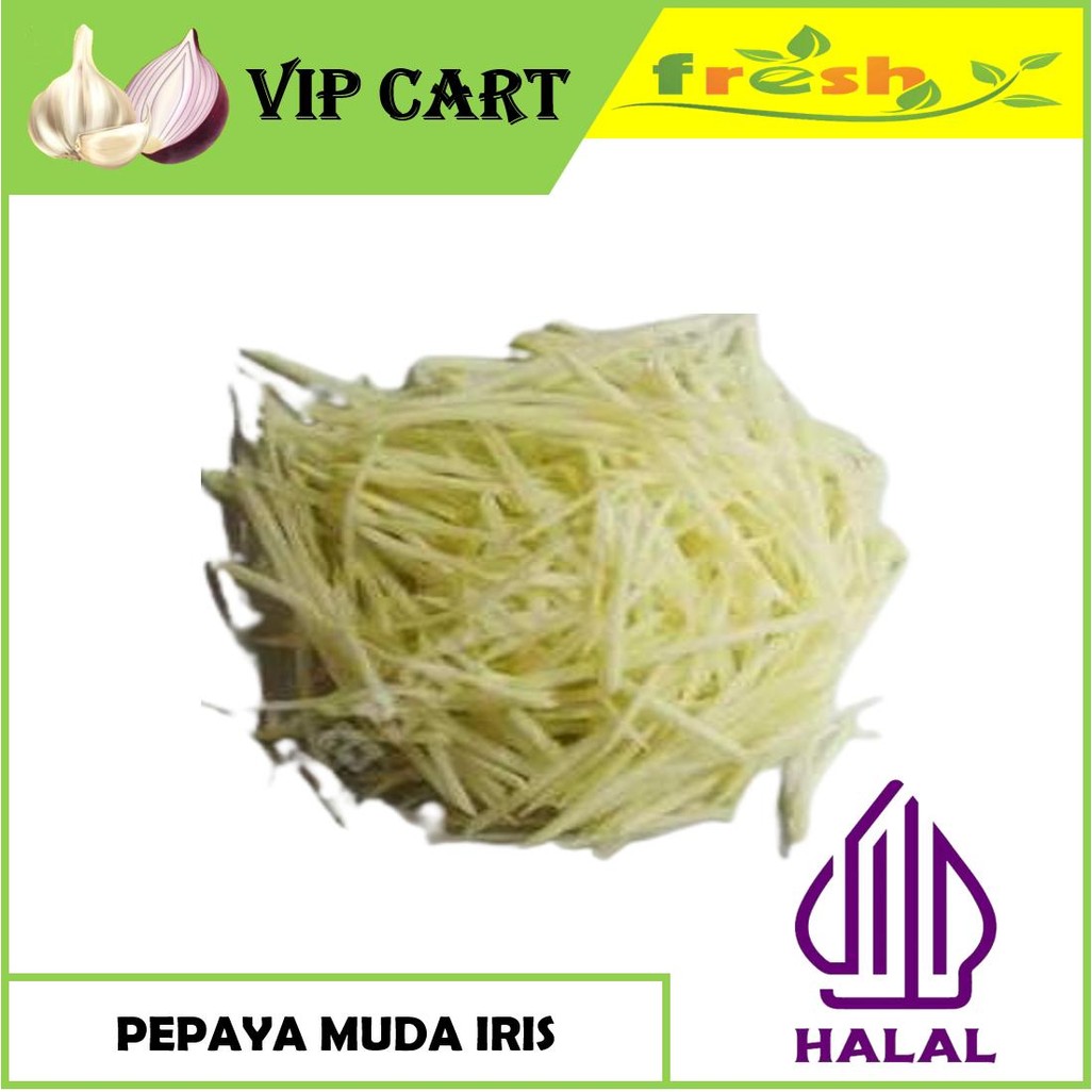 

PEPAYA MUDA IRIS POTONG 500 GRAM
