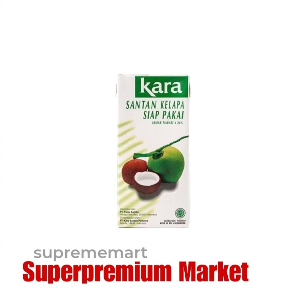 

Kara 1 Liter Santan Kelapa Asli 1000ml