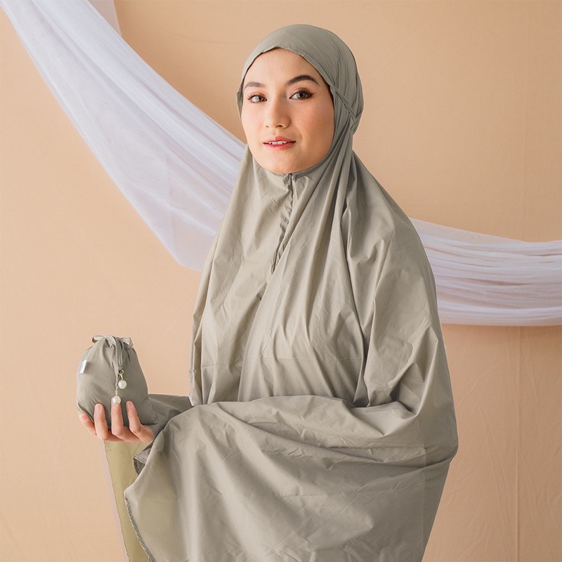 Mukena Traveling Mini Tas Premium Polos | Telekung Traveling Cantik