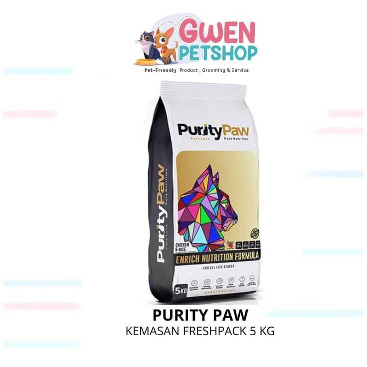 PURITY PAW Super Premium Cat Food 5KG  / All Life Stages / Makanan kucing Made in Europe