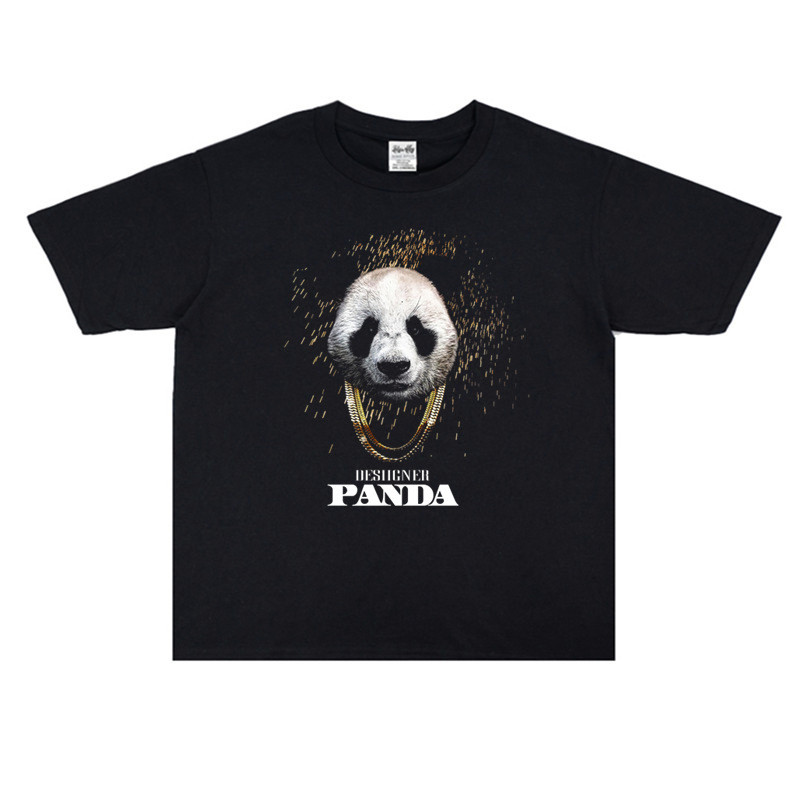 Panda Baju Distro Kaos Tshirt Lengan Pendek  Oversize 100% Cotton
