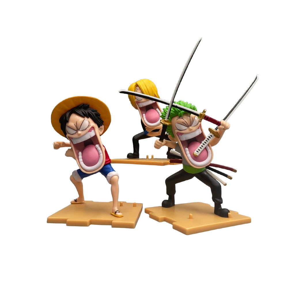 Set Trio Luffy Zoro Sanji One Piece Action Figure PVC D-SCD075