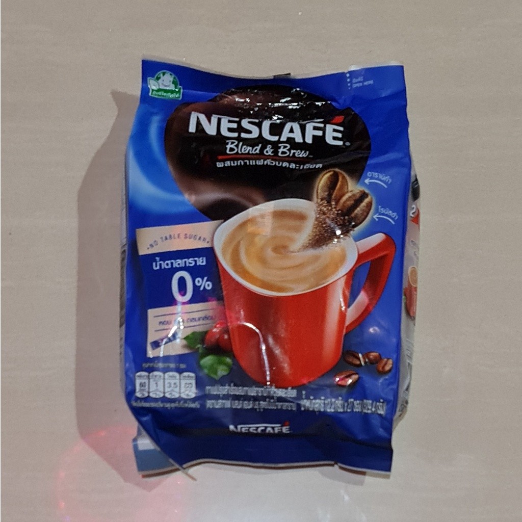 

JAMIN MURAH !!!Nescafe Blend & Brew With Arabica Coffee No Sugar Table 27 x 12.2 Gram(BISA LANGSUNG ORDER)