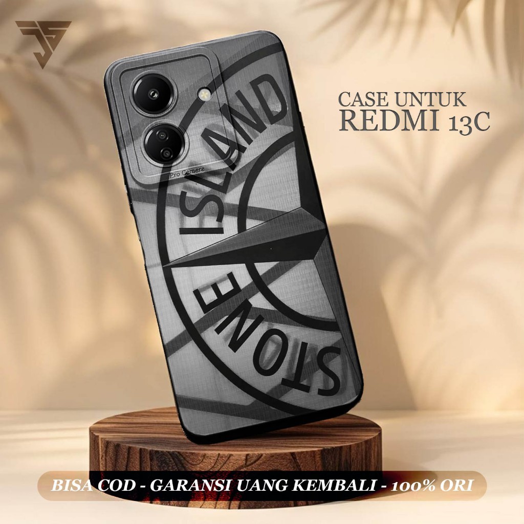 CASING REDMI 13C - CASE REDMI 13C - stone island SOFTCASE PRO CAMERA CASE HANDPHONE