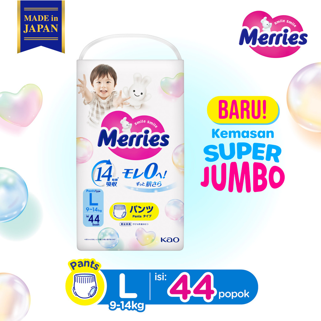 Merries Premium Pants L44 - Merries Popok Celana Premium L 44