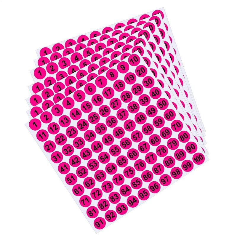 

Small Number Stickers 7X Inventory Number Sticker Labels 1 Inch Tear Resistant Adhesive Decal 1 To 100 For Indoor Outdoor Locker