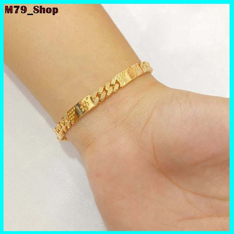 gelang rantai dewasa emas asli 24k kadar 17,7 ada surat dapat dompet perhiasan bisa COD