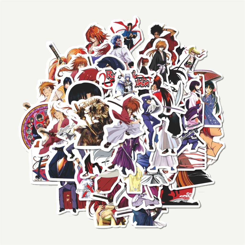 

Sticker Pack Stiker Anime Rurouni Kenshin Sticker | Sticker TUMBLR | Stiker LAPTOP KOPER HELM