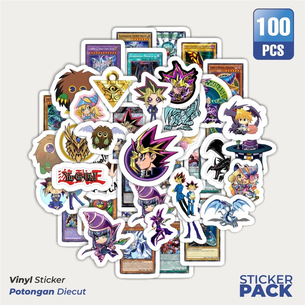 

Stiker Vinyl Stiker Anime Manga Yu-Gi-Oh! Waterproof Aesthetic- Untuk Laptop, Motor, dan Helm - Paper Stationery Pack