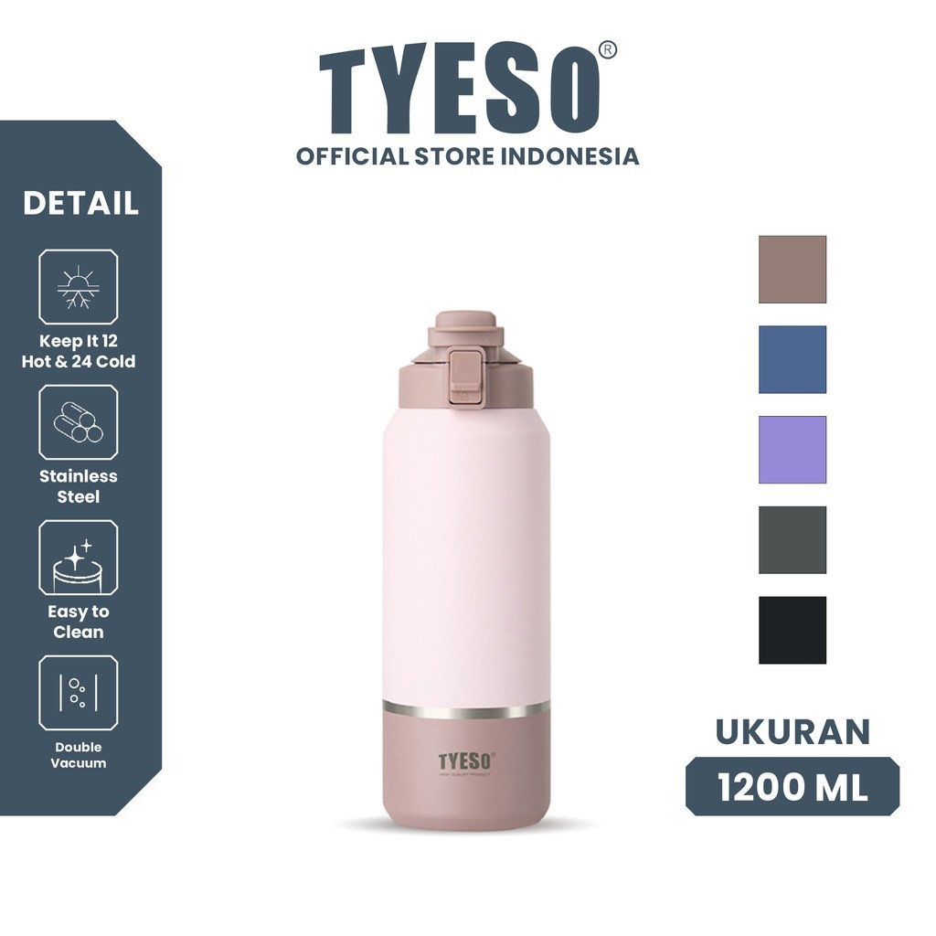 Tyeso Sport Travel Office Tumbler 1200 ml TS-01013 Vacuum Insulated 40 Oz BPA FREE