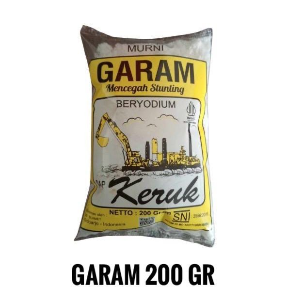 

Garam Dapur Murni Beryodium 200 gr Cap keruk