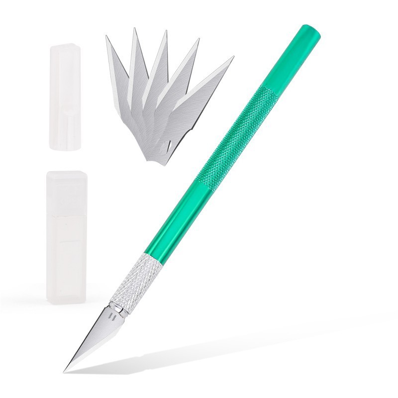 

Colorful Aluminum Alloy Wood Cutter Knifes Carve Tool Sculpture Utility Engrave Sharp Metal Scalpel Woodcarve Blade