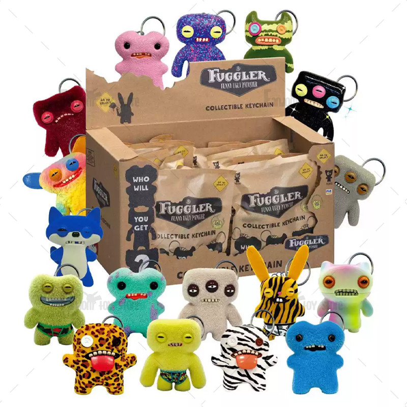 Original Fuggler Figure Keychain Blind Box Ugly Monster Tooth Wide Eyed Weirdo Grin Grin Rabid Rabbi