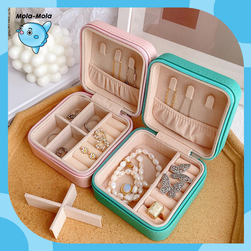 

Kotak Perhiasan / Box Penyimpanan Anting Kalung Gelang Portabel / Box Case Anting Cincin Kalung Aksesoris Serbaguna Y3384