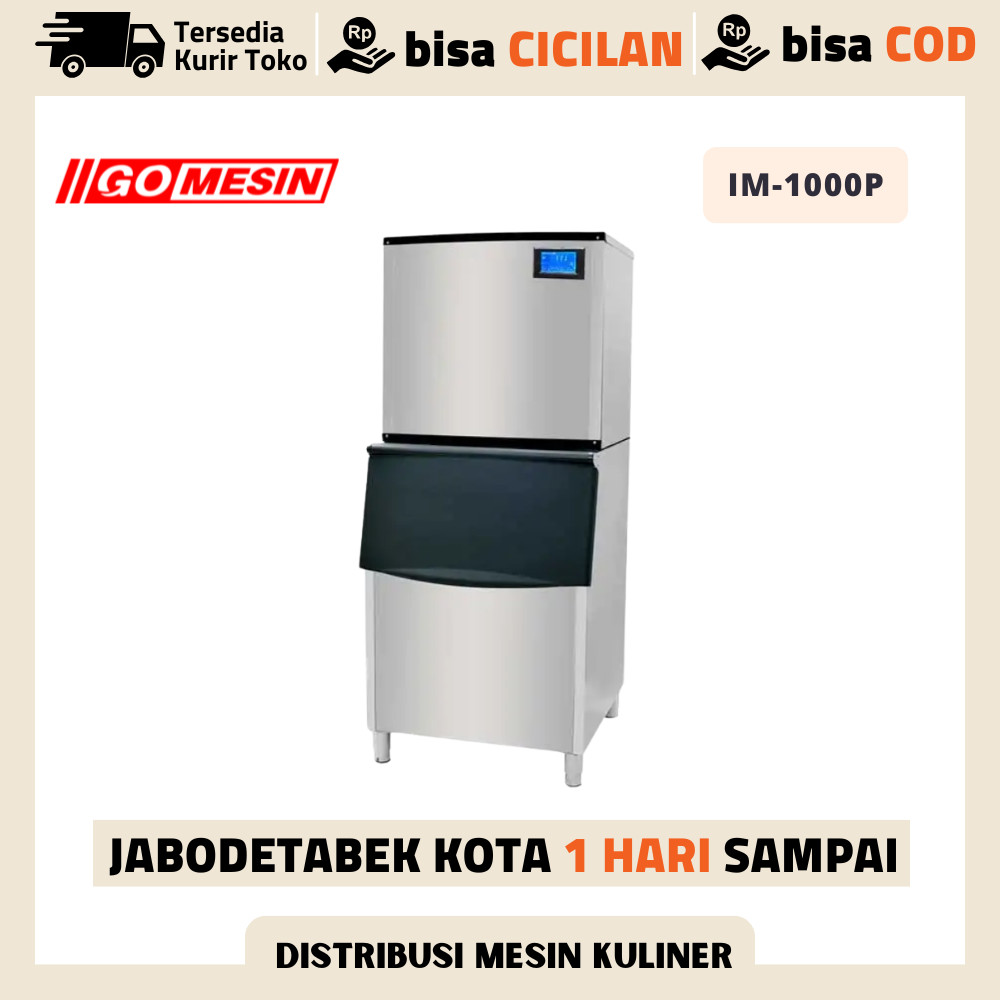 Mesin Es Batu Kristal Gomesin IM-1000P Mesin Pembuat Es Batu Kristal Otomatis Ice Maker Cube