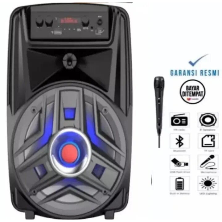 Speaker Wireless ST-5001 Gratis Mic karaoke player FM Radio digital XTM-8118 Free Mic karaoke //reje