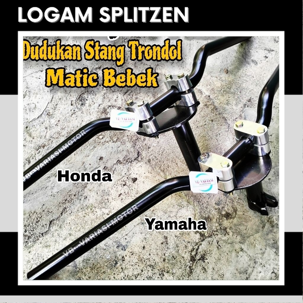 TERMURAH Paket Stang Rzr Rxz Motor Racing Road Race Universal Plus Raiser Dudukan Adaptor Stang Tron