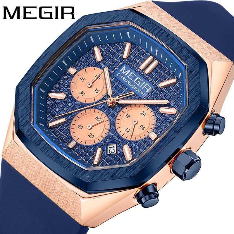 

Produk Baru Jam Tangan Pria Meigeer Multi-Fungsi Kronograf Kalender Persegi Jam Olahraga Fashion untuk Pria