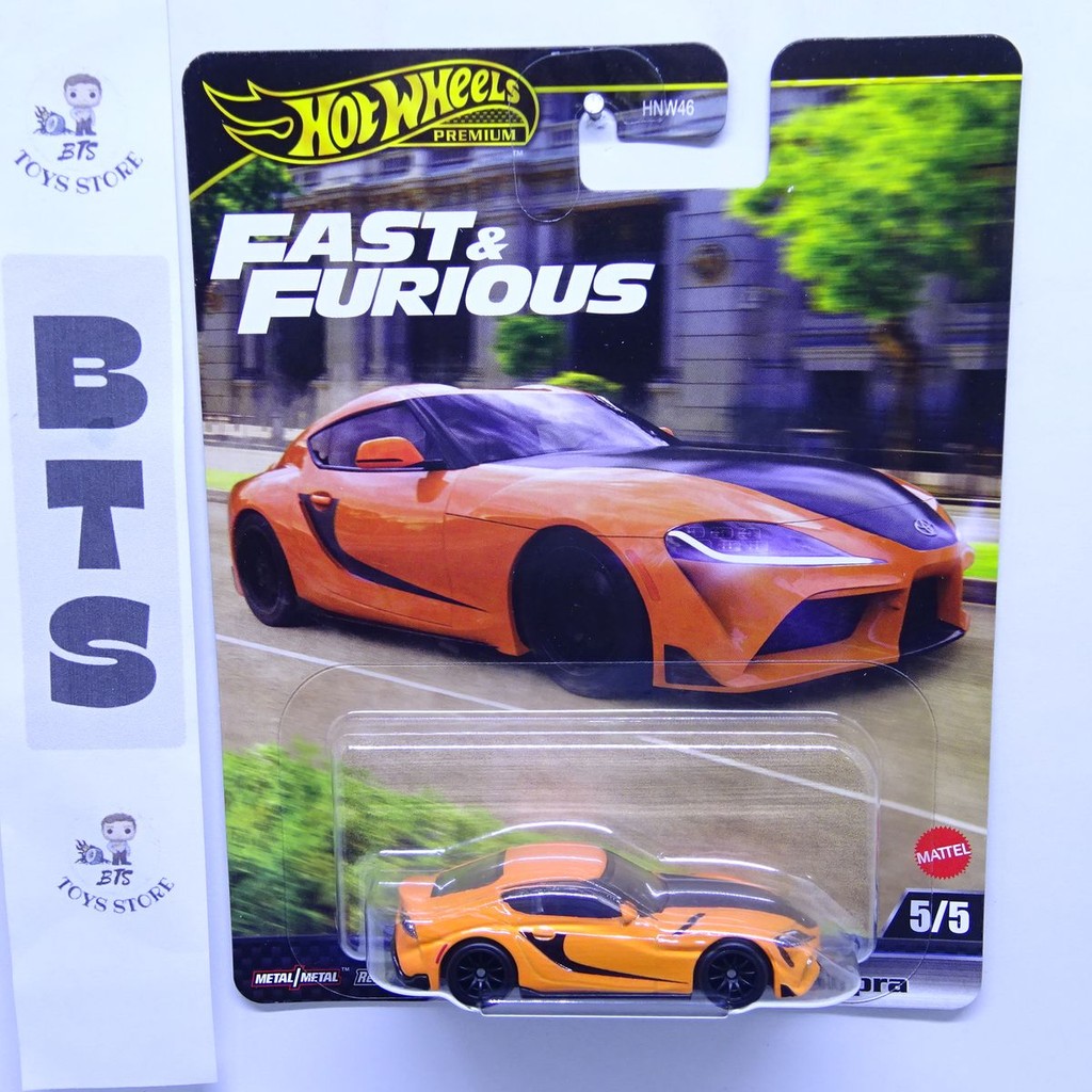 Hot Wheels Premium Fast & Furious 2021 Toyota GR Supra Orange