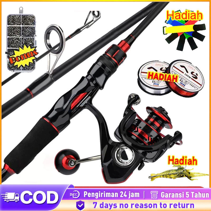 Set Pancing 1.8m/2.1m Joran Pancing 1000-4000 Reel Pancing 150M Senar Pancing Umpan Combo Pancingan 