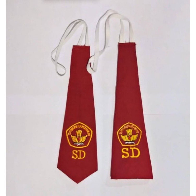 (GTT)  Dasi SD Logo TUTWURI / Dasi SD Bordir Dasi Anak SD Logo Tut Wuri Handayani Dasi Anak Sekolah 