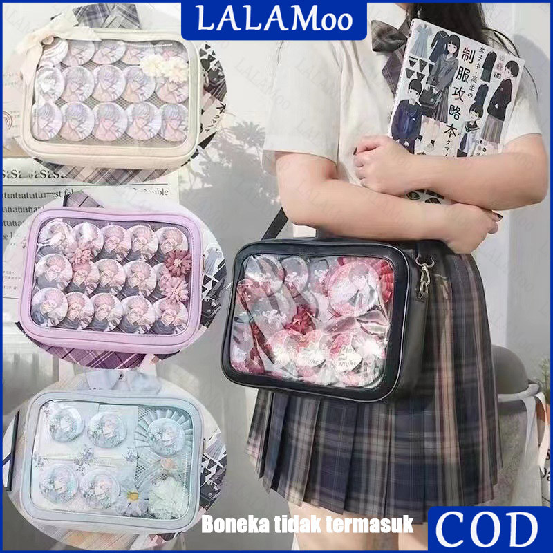 JK78SH Itabag Tas Slempang Untuk Badges Tas Kuliah Tas Anime Transparan Tas Itabag Untuk Simpan Badg